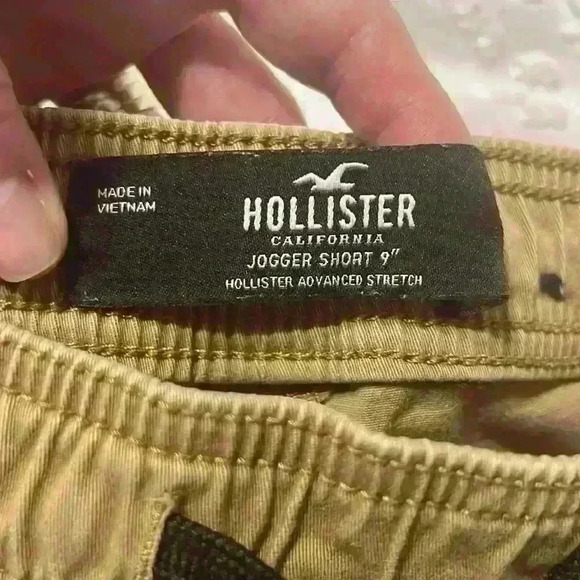 Hollister Advanced Stretch Jogger Shorts Khaki 9 Inch Inseam. Men’s Size Large - Picture 4 of 8